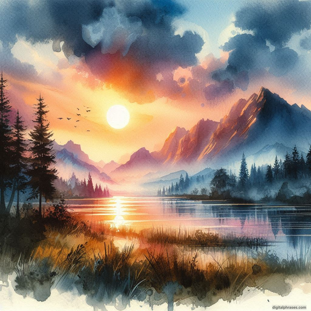 120 Sunset Drawing Ideas (Pencil Sketches, Crayon Drawings and Watercolor Paintings)