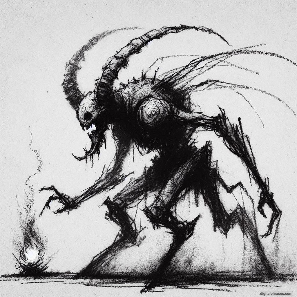 120 Demon Drawing Ideas