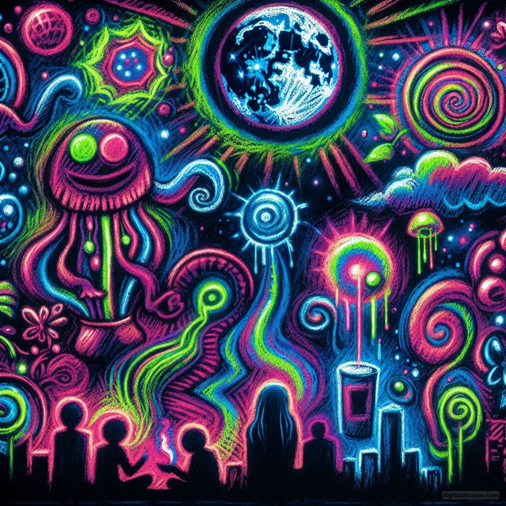 77 Glow In The Dark Drawing Ideas