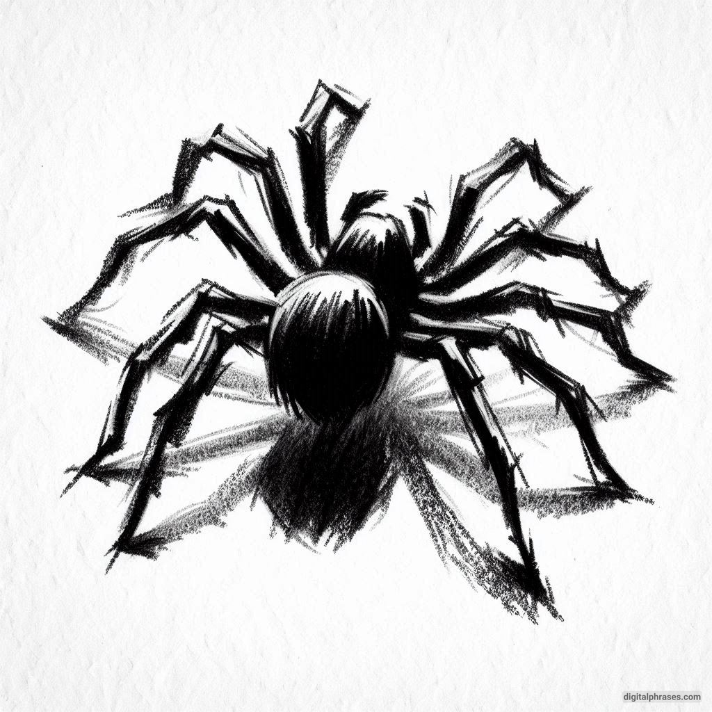 60 Spider Drawing Ideas