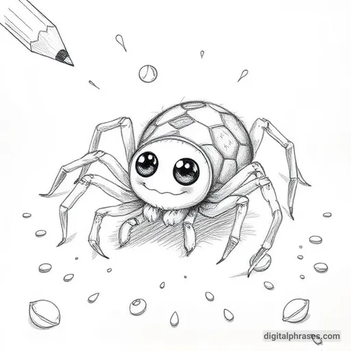 60 Spider Drawing Ideas