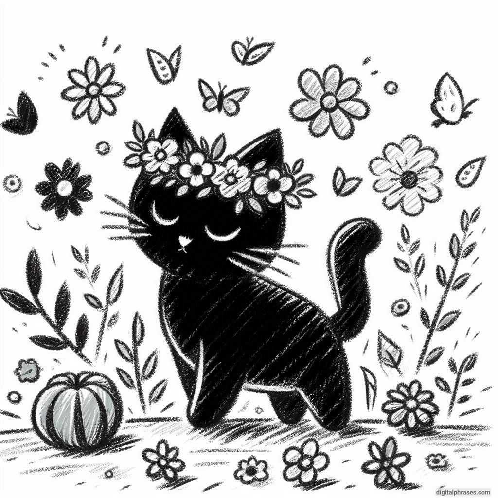 72 Black Cat Drawing Ideas 72 Black Cat Drawing Ideas