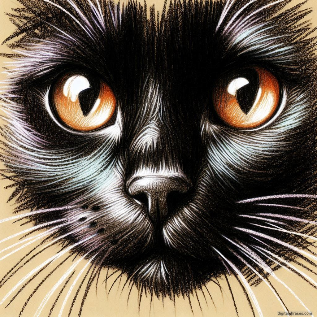 72 Black Cat Drawing Ideas