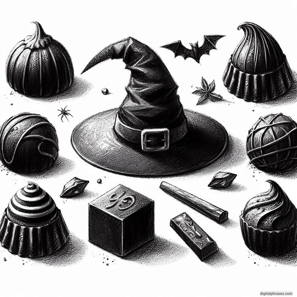 60 Halloween Themed Candy Drawing Ideas