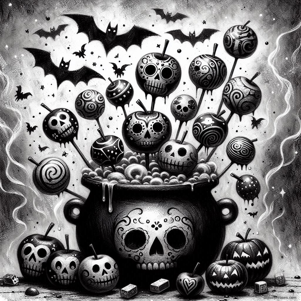 60 Halloween Themed Candy Drawing Ideas