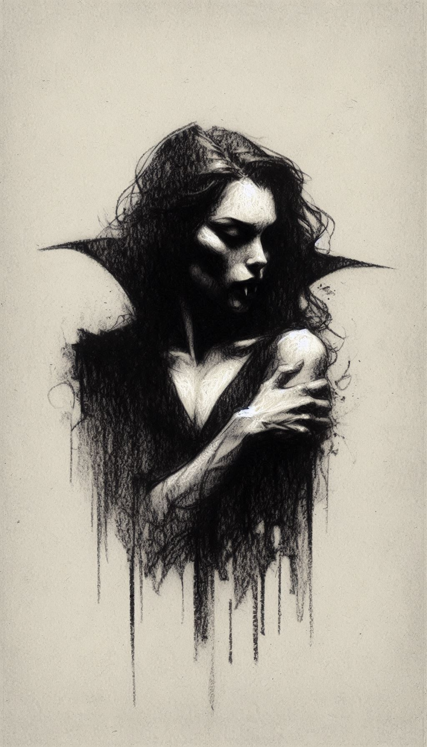 Vampire Robe Drawing 65 Female Vampire Drawing Ideas