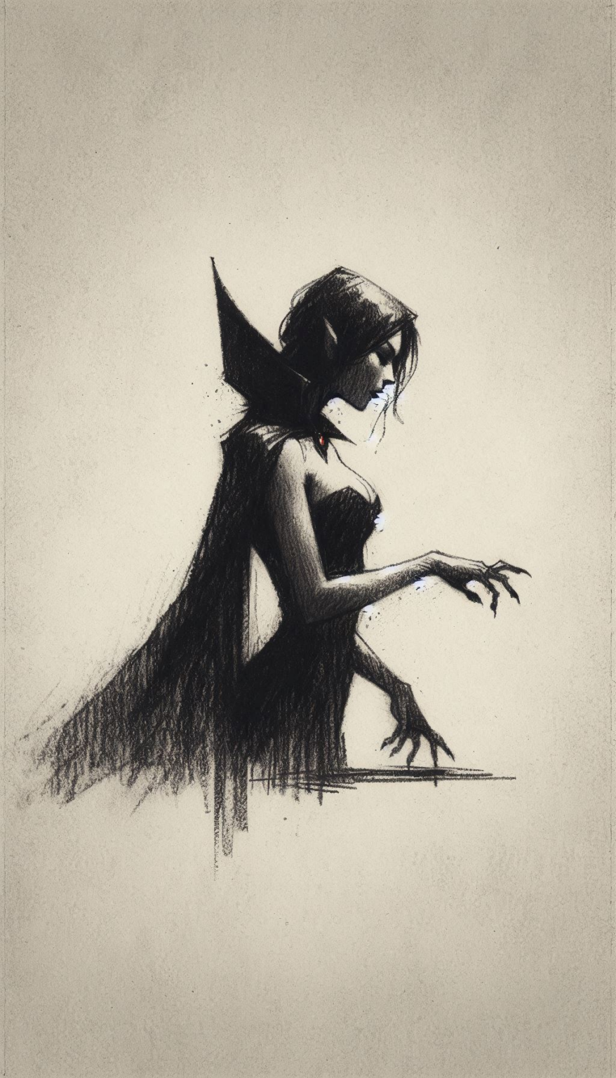 Vampire Robe Drawing 65 Female Vampire Drawing Ideas
