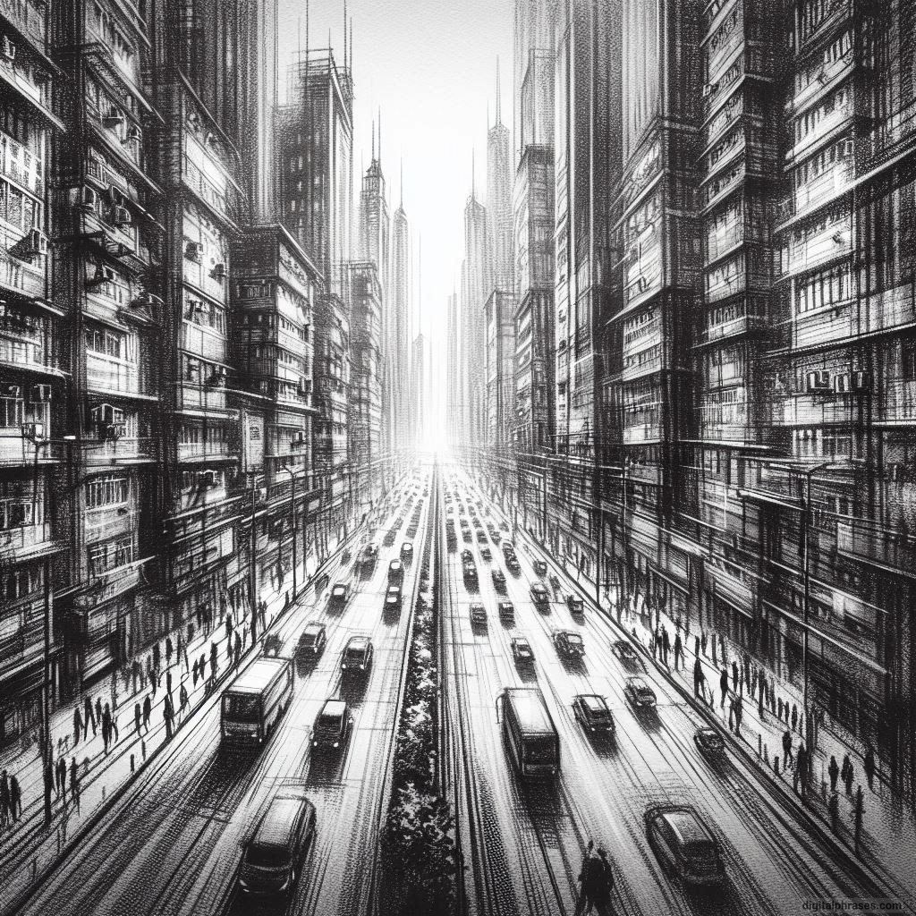 80 One-Point Perspective Drawing Ideas of Cities 80 One-Point Perspective Drawing Ideas of Cities