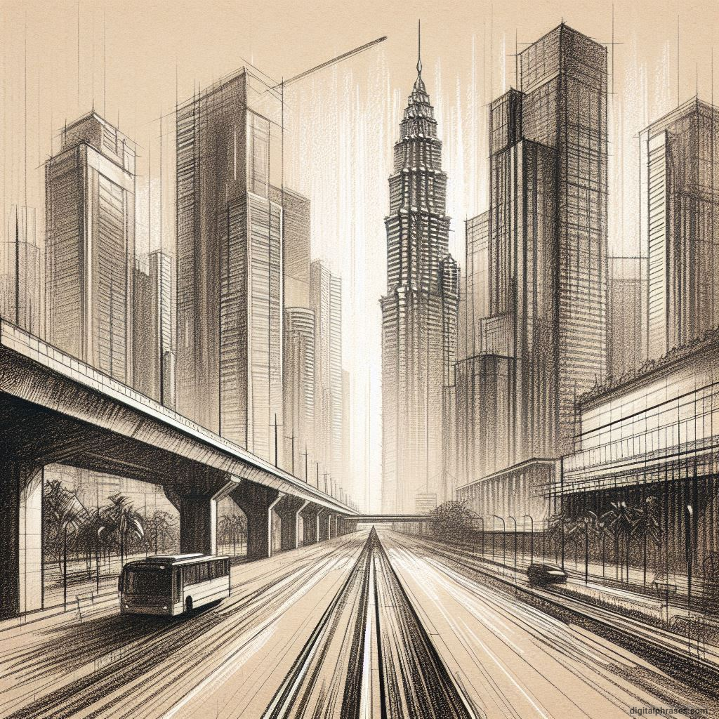 80 One-Point Perspective Drawing Ideas of Cities