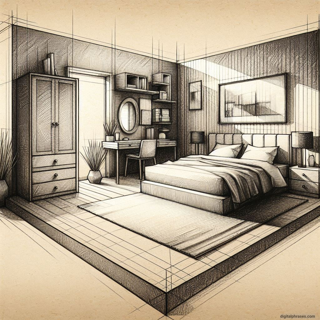 80 One Point Perspective Room/Bedroom Drawings 80 One Point Perspective Room/Bedroom Drawings