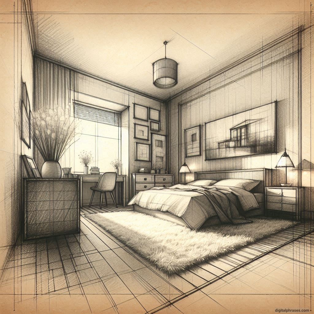 80 One Point Perspective Room/Bedroom Drawings 80 One Point Perspective Room/Bedroom Drawings