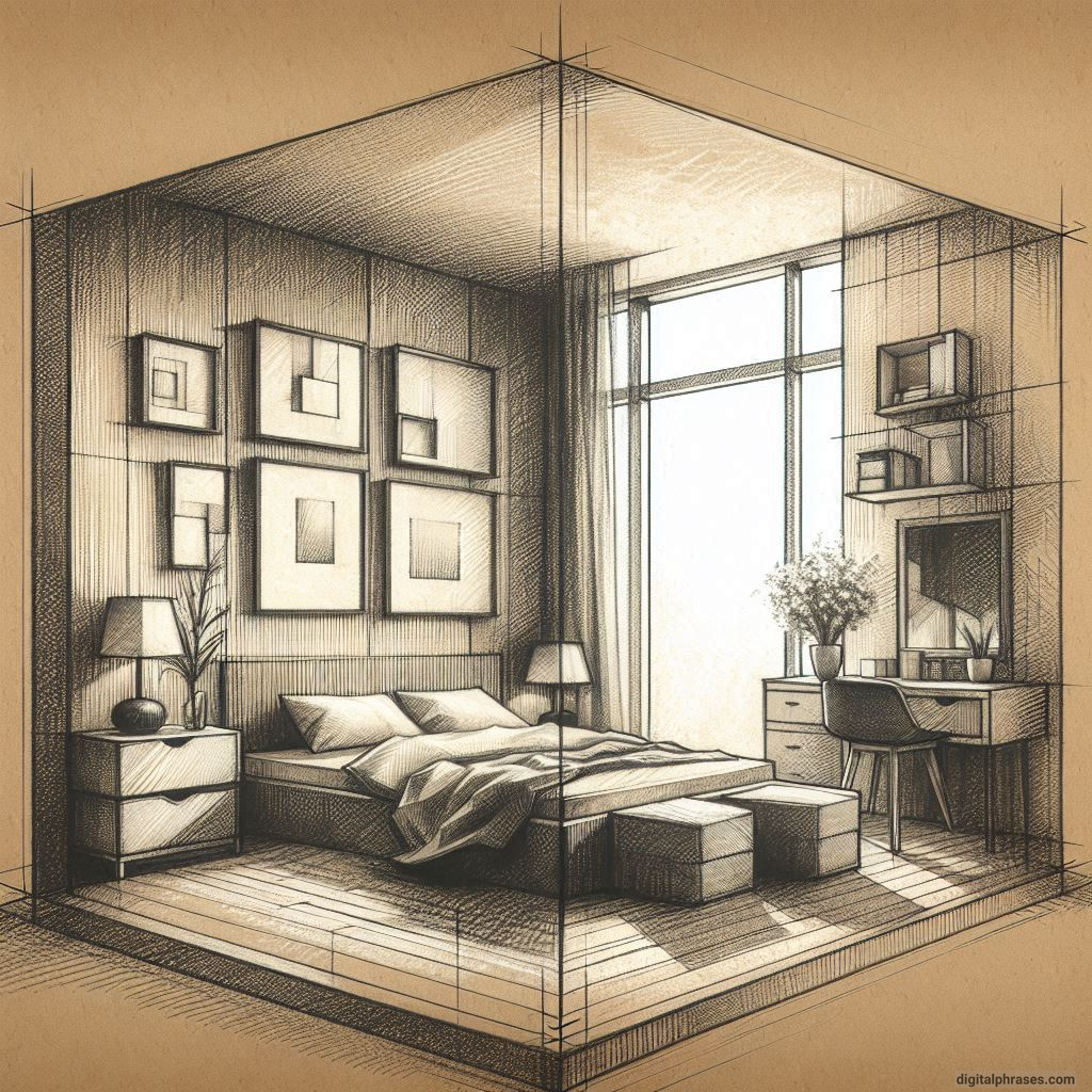 80 One Point Perspective Room/Bedroom Drawings 80 One Point Perspective Room/Bedroom Drawings