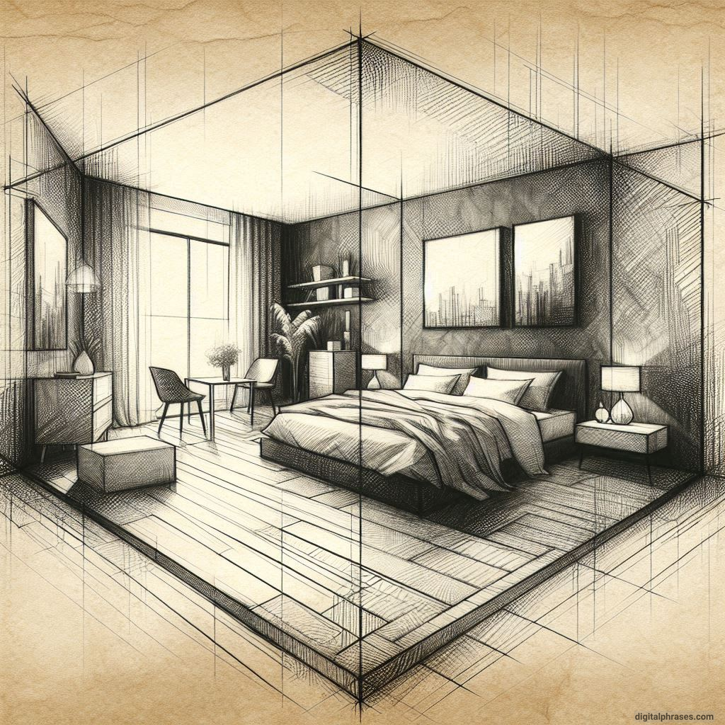 80 One Point Perspective Room/Bedroom Drawings 80 One Point Perspective Room/Bedroom Drawings