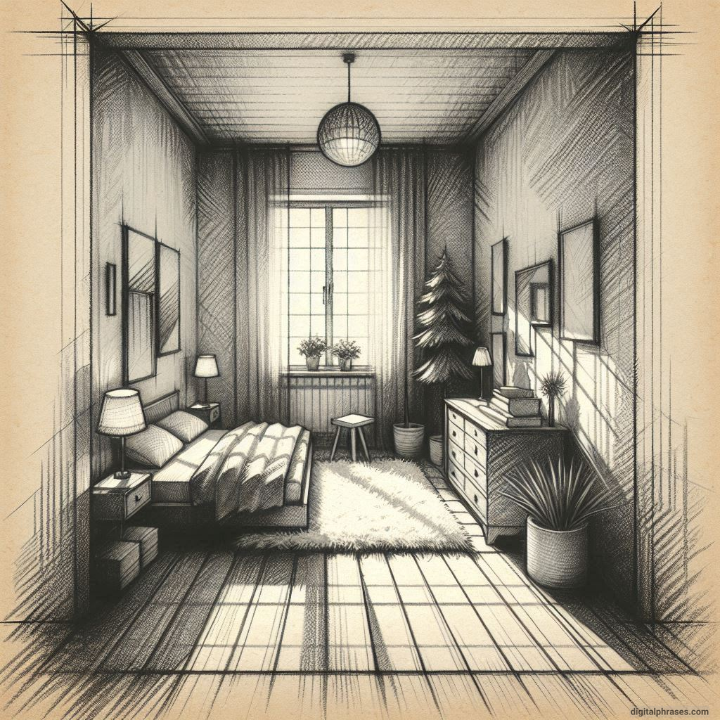 80 One Point Perspective Room/Bedroom Drawings 80 One Point Perspective Room/Bedroom Drawings