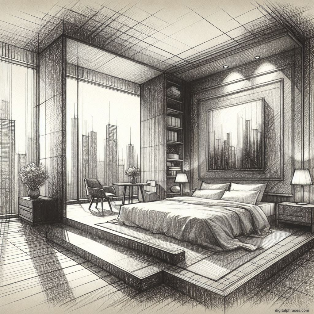 80 One Point Perspective Room/Bedroom Drawings 80 One Point Perspective Room/Bedroom Drawings