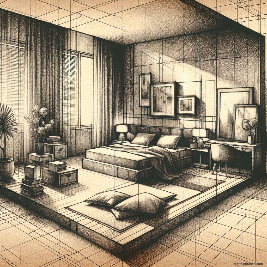 80 One Point Perspective Room/Bedroom Drawings 80 One Point Perspective Room/Bedroom Drawings