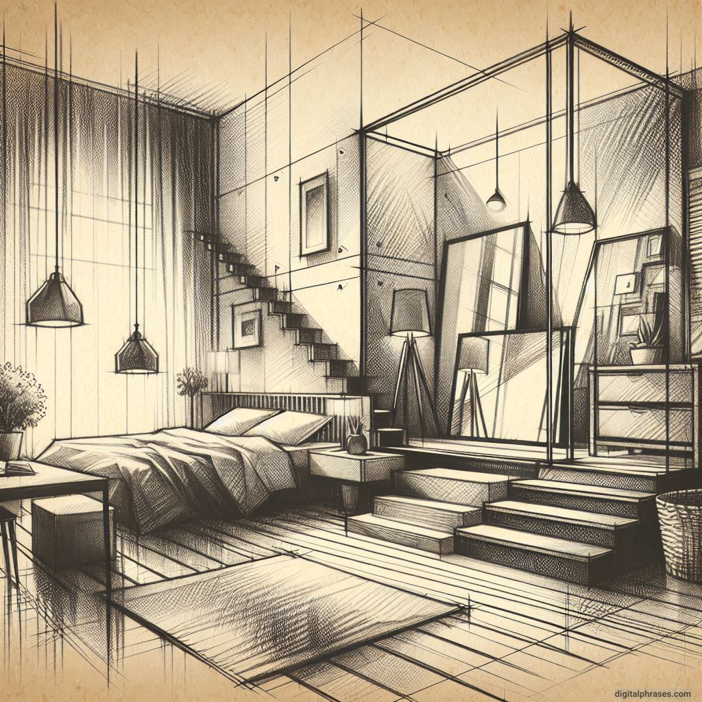 80 One Point Perspective Room/Bedroom Drawings 80 One Point Perspective Room/Bedroom Drawings