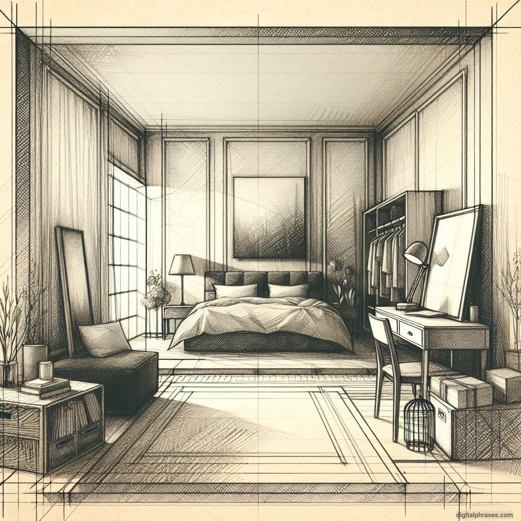 80 One Point Perspective Room/Bedroom Drawings 80 One Point Perspective Room/Bedroom Drawings
