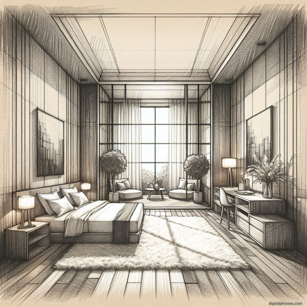 80 One Point Perspective Room/Bedroom Drawings 80 One Point Perspective Room/Bedroom Drawings