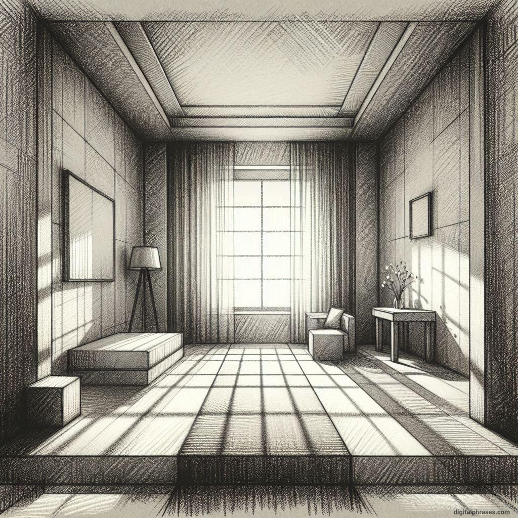 80 One Point Perspective Room/Bedroom Drawings 80 One Point Perspective Room/Bedroom Drawings
