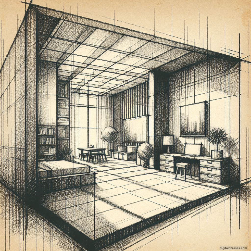 80 One Point Perspective Room/Bedroom Drawings 80 One Point Perspective Room/Bedroom Drawings