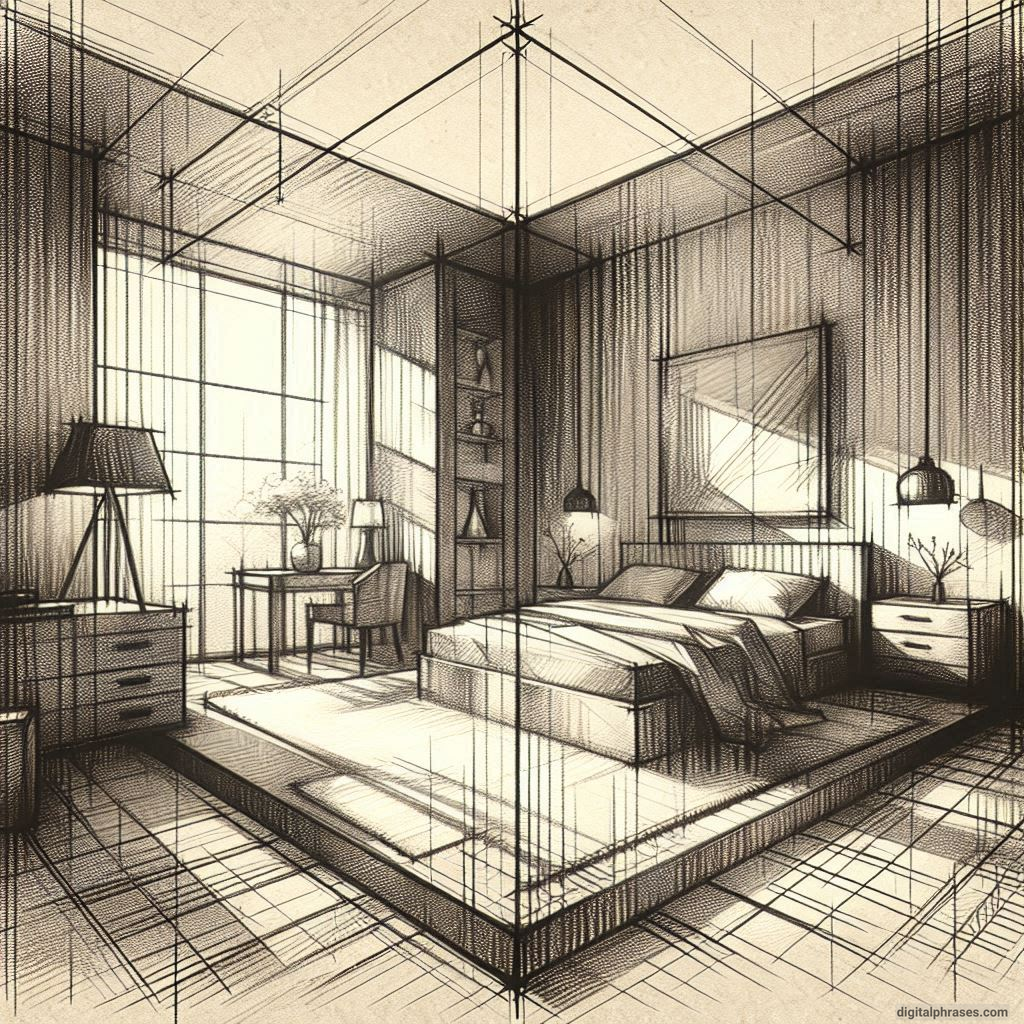 80 One Point Perspective Room/Bedroom Drawings 80 One Point Perspective Room/Bedroom Drawings