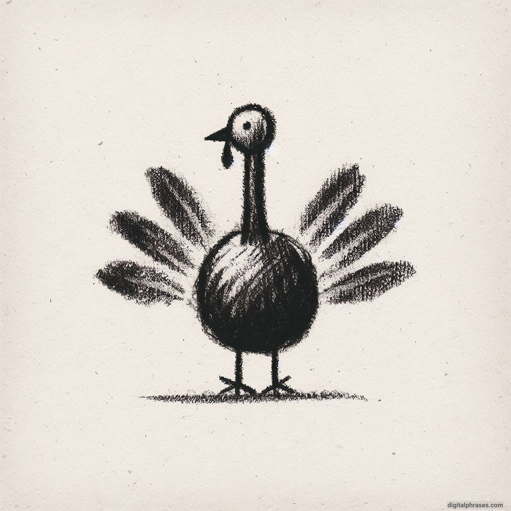 100 Turkey Drawing Ideas (Easy, Difficult, Cute, Funny and Cartoonish)