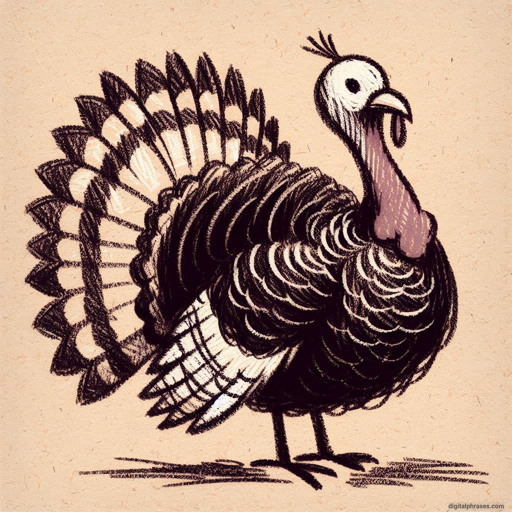 100 Turkey Drawing Ideas (Easy, Difficult, Cute, Funny and Cartoonish)