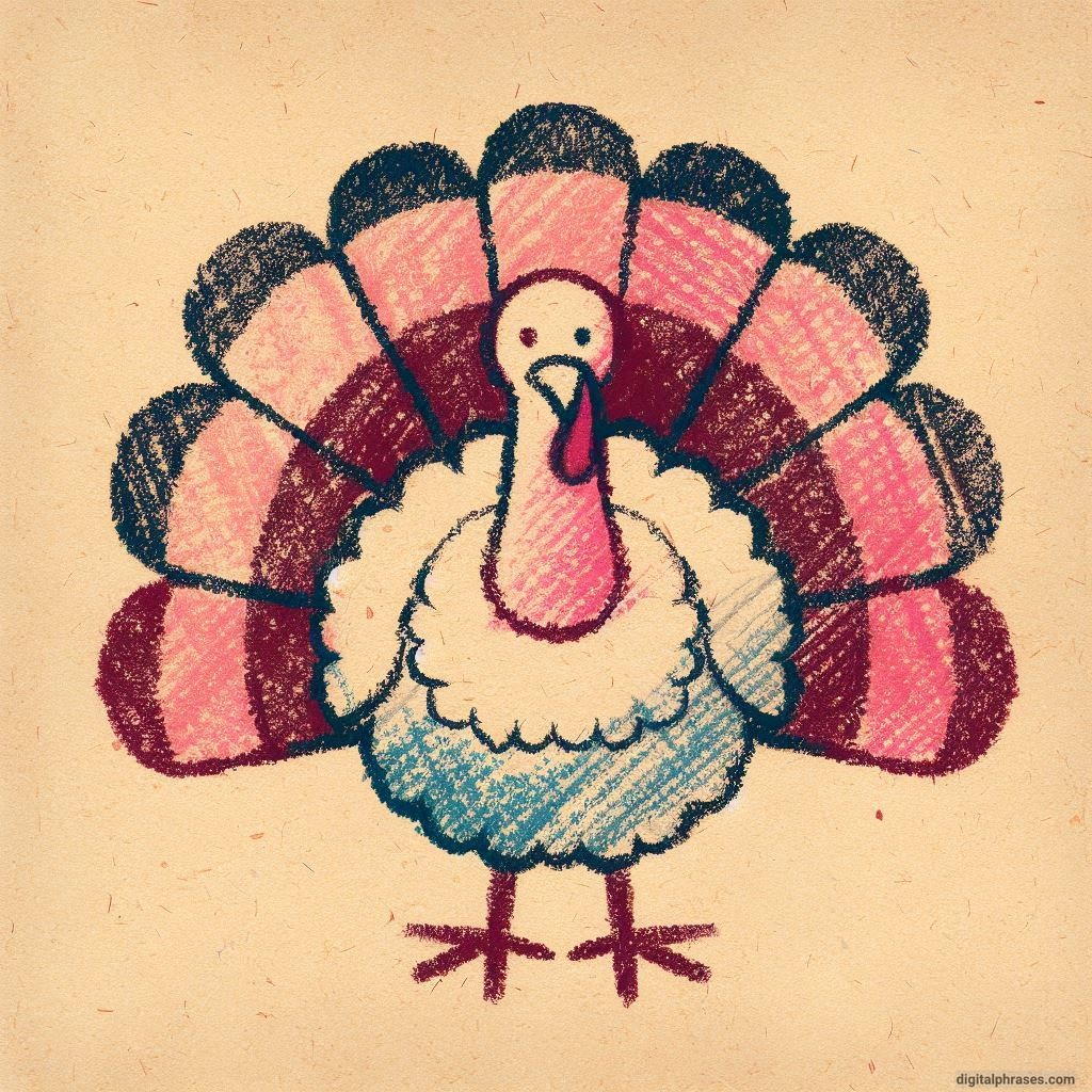 100 Turkey Drawing Ideas (Easy, Difficult, Cute, Funny and Cartoonish)