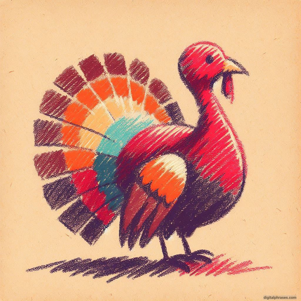 100 Turkey Drawing Ideas (Easy, Difficult, Cute, Funny and Cartoonish)