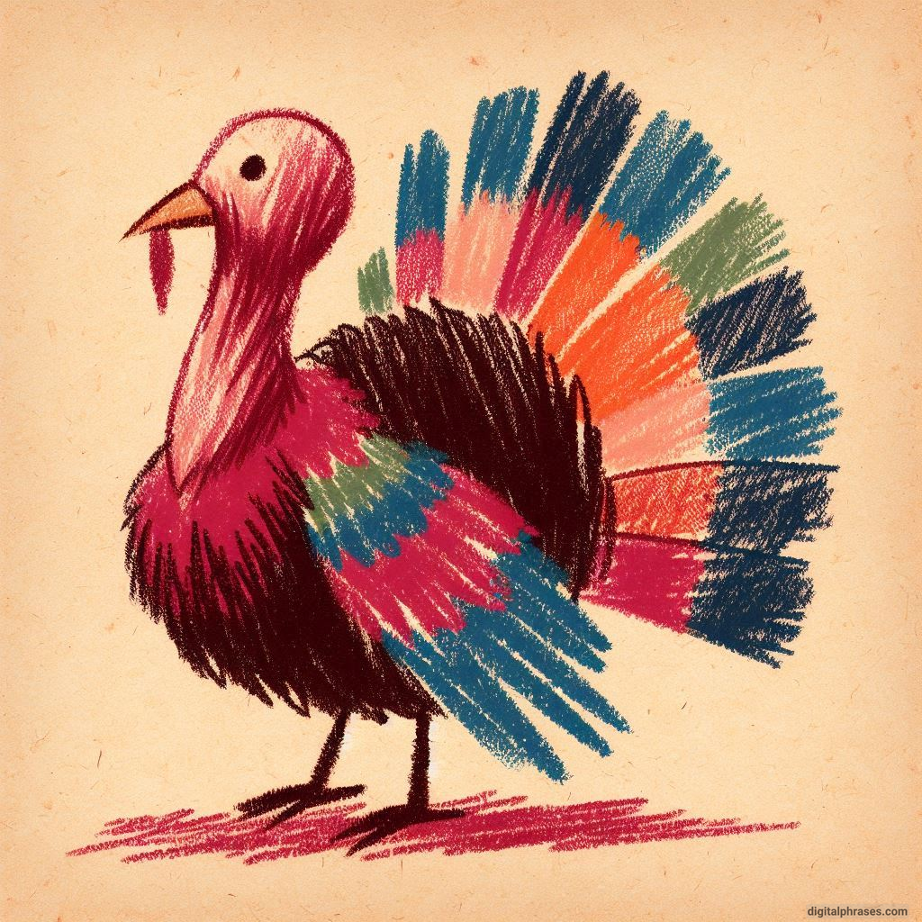 100 Turkey Drawing Ideas (Easy, Difficult, Cute, Funny and Cartoonish)