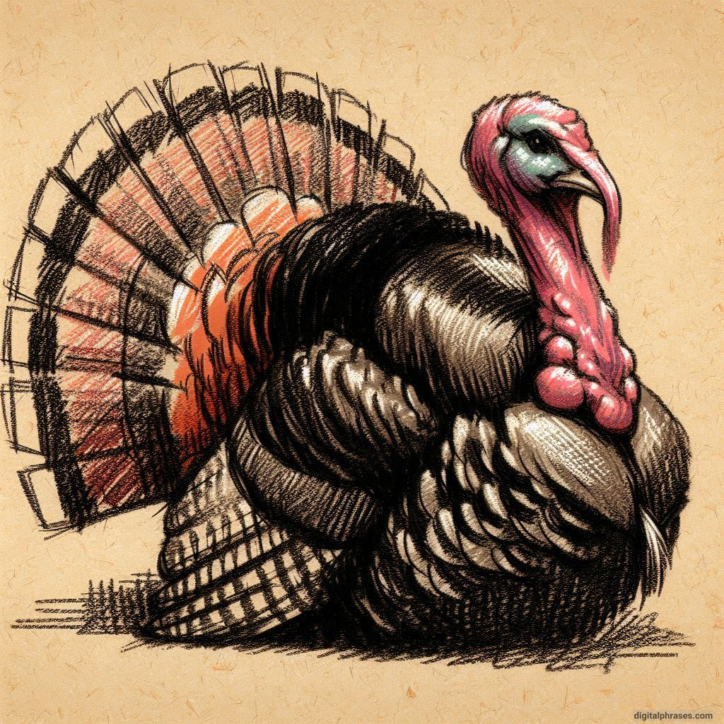 100 Turkey Drawing Ideas (Easy, Difficult, Cute, Funny and Cartoonish)