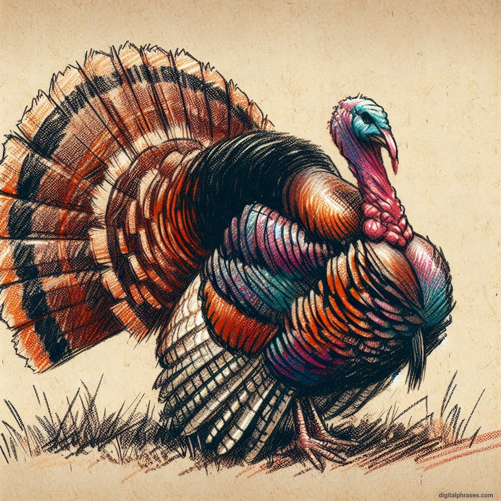 100 Turkey Drawing Ideas (Easy, Difficult, Cute, Funny and Cartoonish)