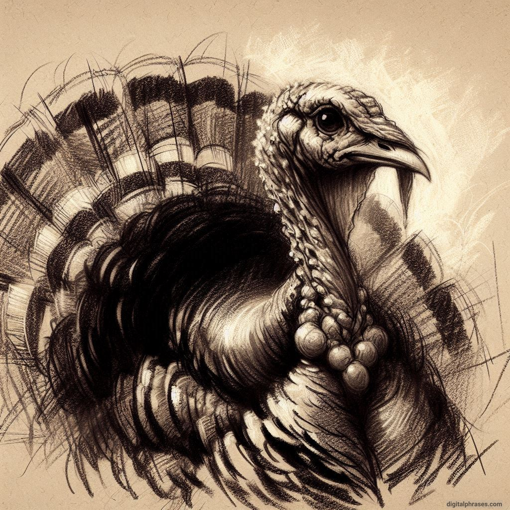 100 Turkey Drawing Ideas (Easy, Difficult, Cute, Funny and Cartoonish)