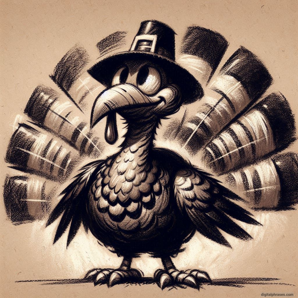 100 Turkey Drawing Ideas (Easy, Difficult, Cute, Funny and Cartoonish)