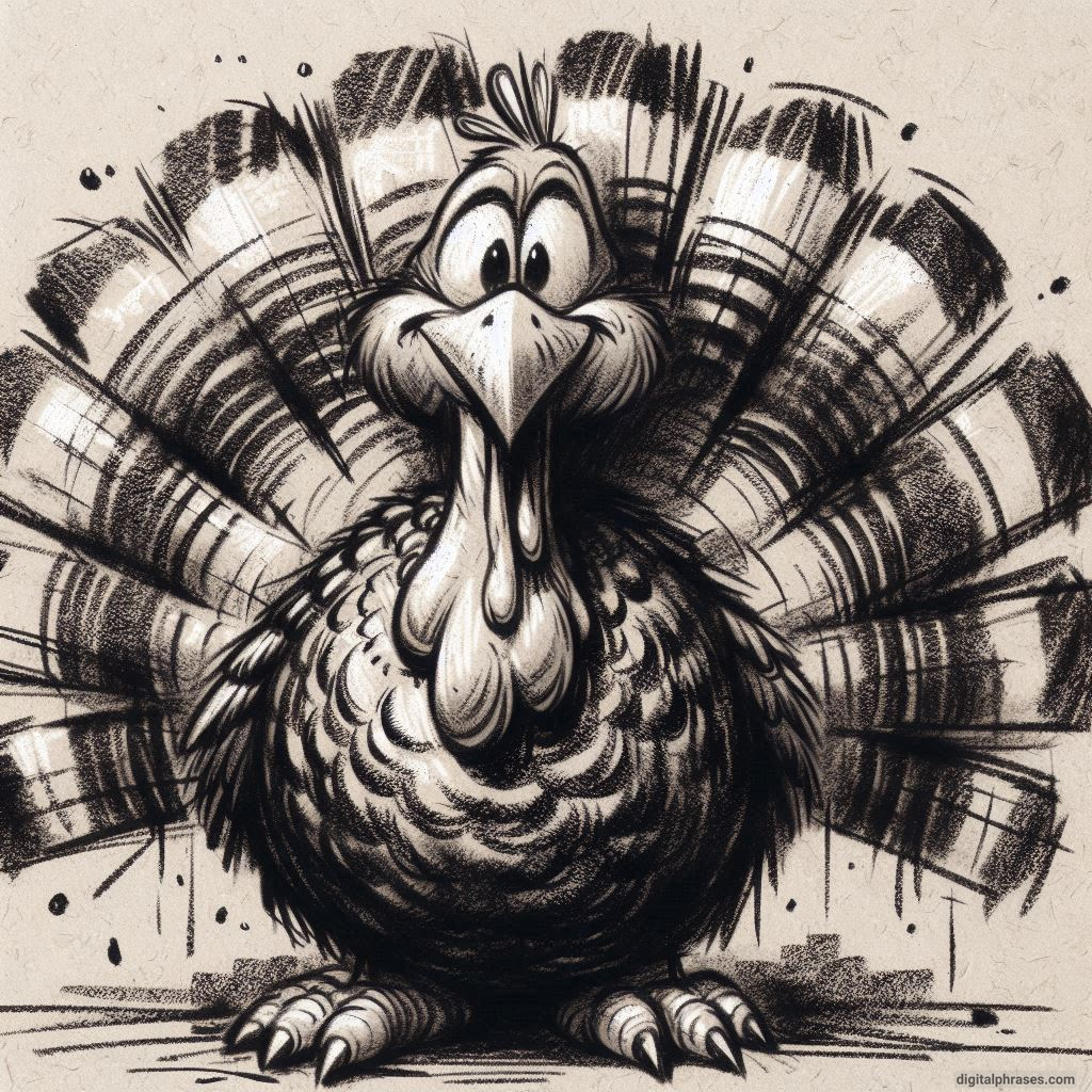 100 Turkey Drawing Ideas (Easy, Difficult, Cute, Funny and Cartoonish)