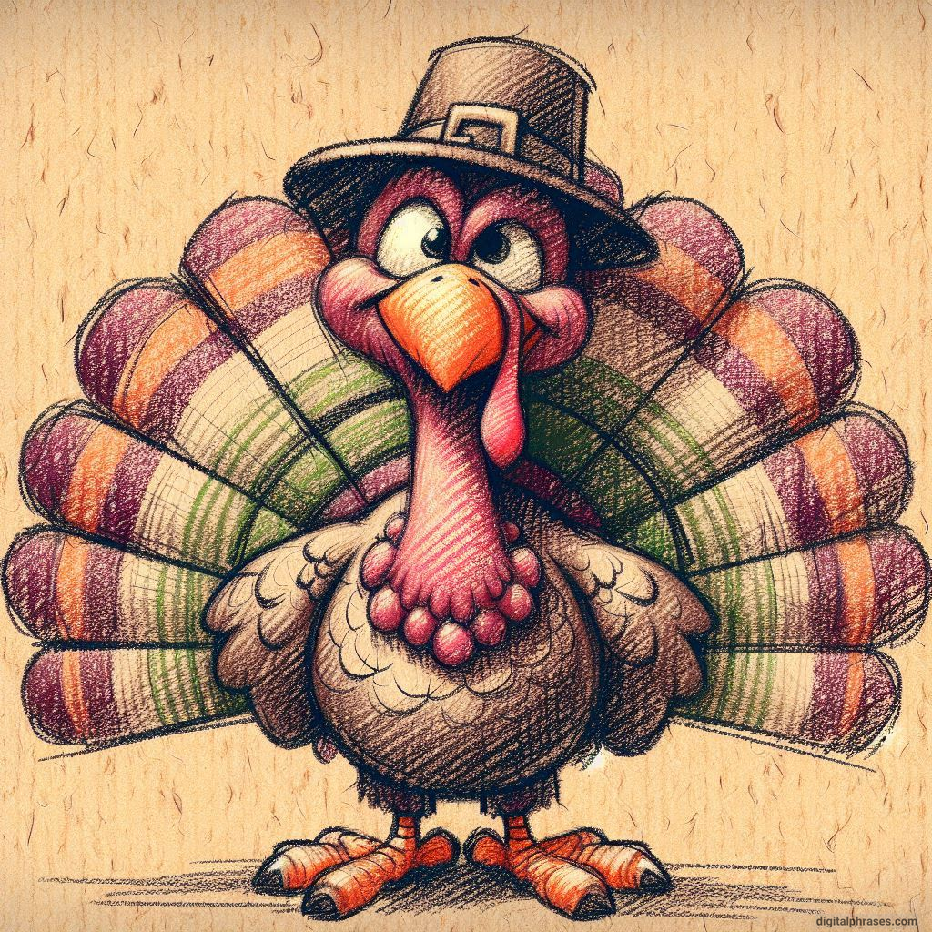 100 Turkey Drawing Ideas (Easy, Difficult, Cute, Funny and Cartoonish)