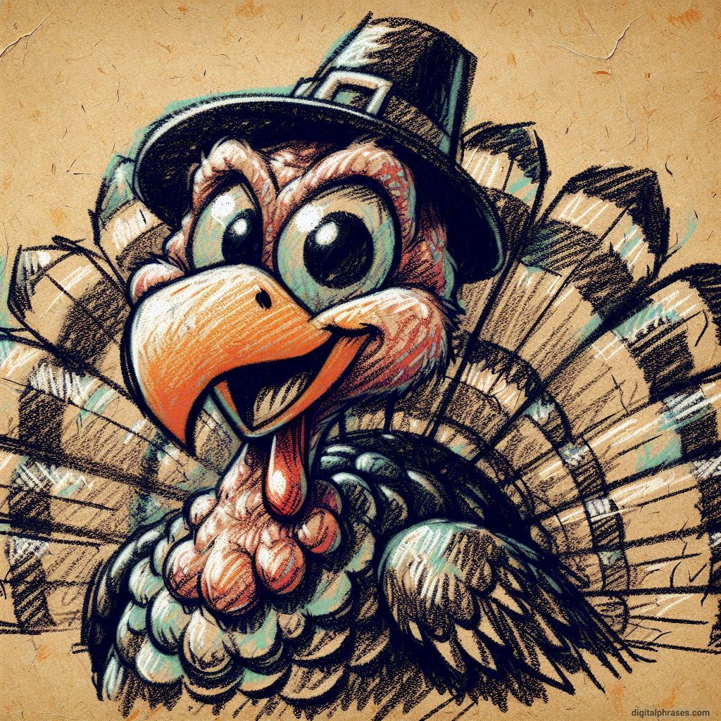 100 Turkey Drawing Ideas (Easy, Difficult, Cute, Funny and Cartoonish)