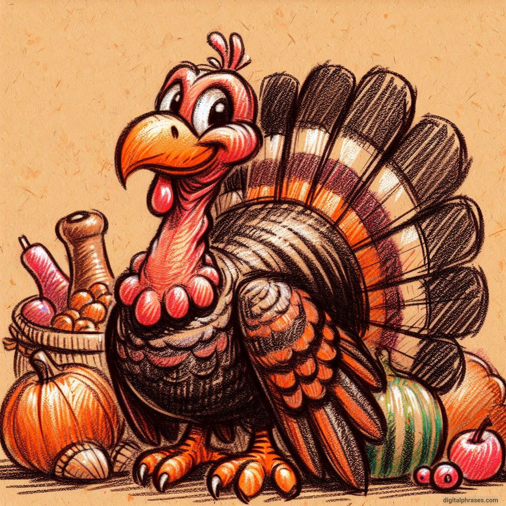 100 Turkey Drawing Ideas (Easy, Difficult, Cute, Funny and Cartoonish)