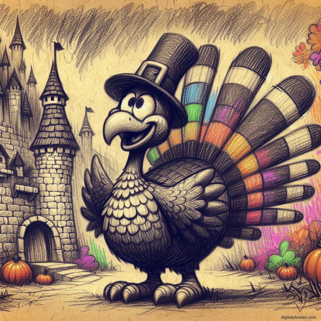 100 Turkey Drawing Ideas (Easy, Difficult, Cute, Funny and Cartoonish)