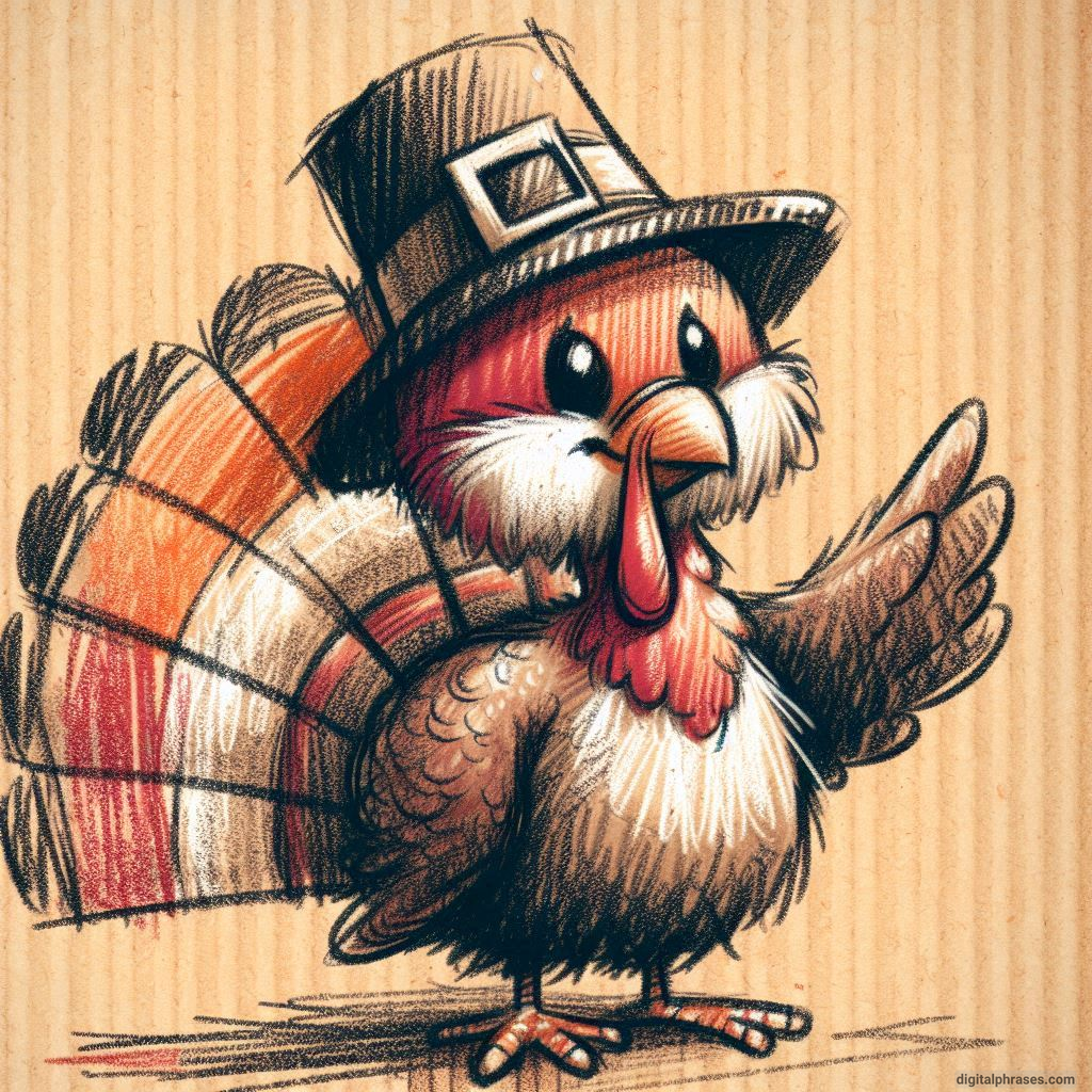 100 Turkey Drawing Ideas (Easy, Difficult, Cute, Funny and Cartoonish)