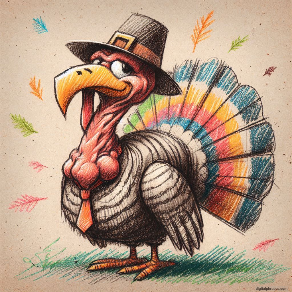 100 Turkey Drawing Ideas (Easy, Difficult, Cute, Funny and Cartoonish)