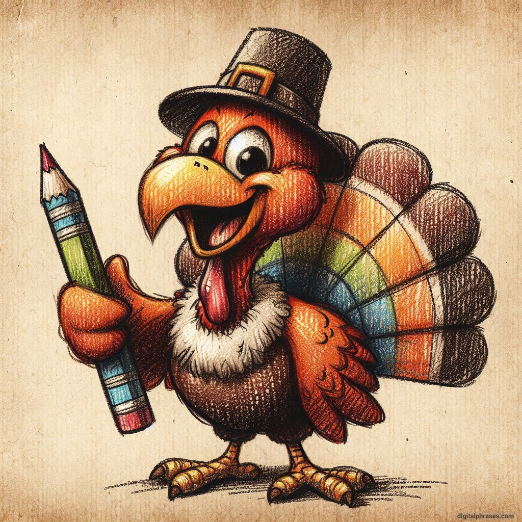 100 Turkey Drawing Ideas (Easy, Difficult, Cute, Funny and Cartoonish)