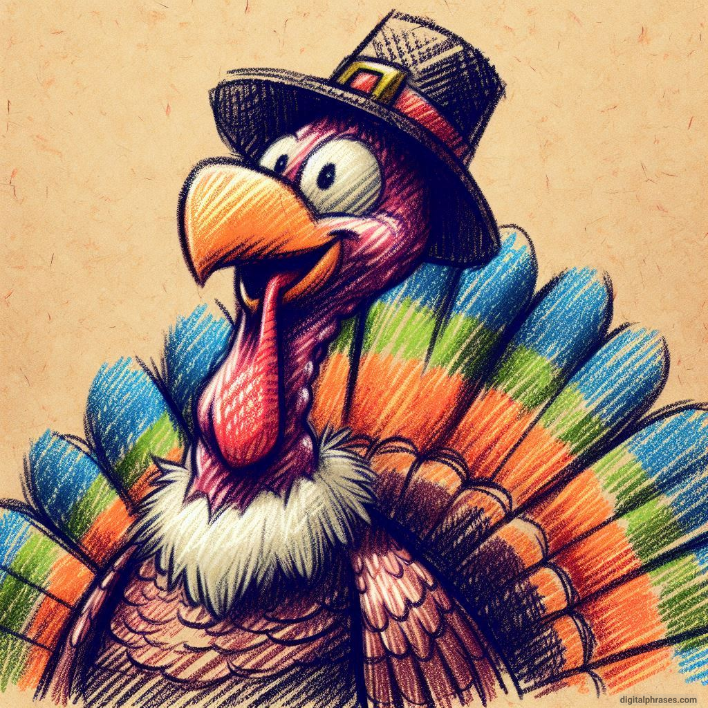 100 Turkey Drawing Ideas (Easy, Difficult, Cute, Funny and Cartoonish)