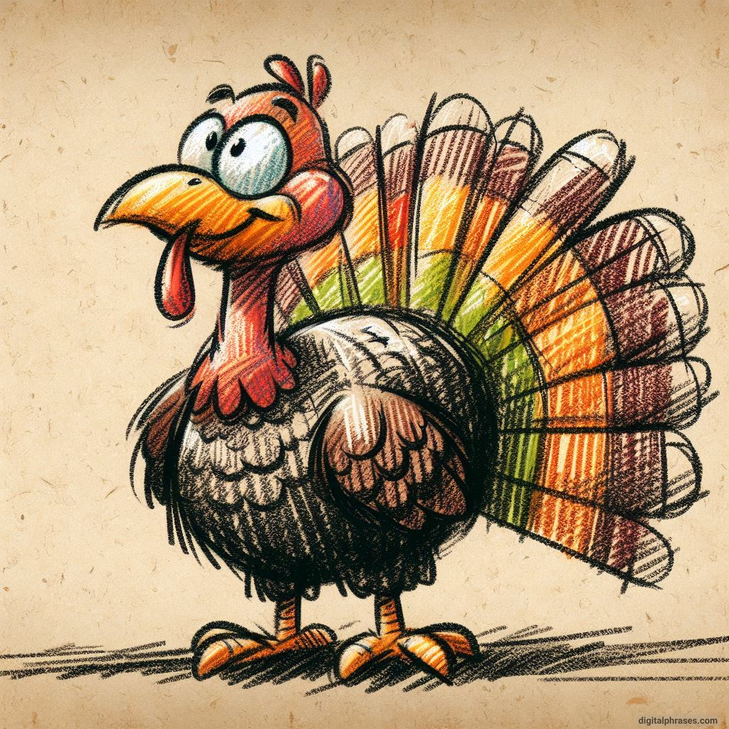 100 Turkey Drawing Ideas (Easy, Difficult, Cute, Funny and Cartoonish)