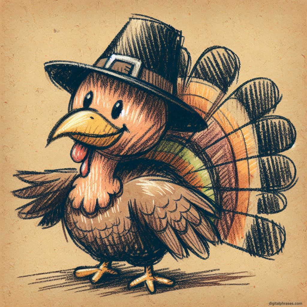 100 Turkey Drawing Ideas (Easy, Difficult, Cute, Funny and Cartoonish)