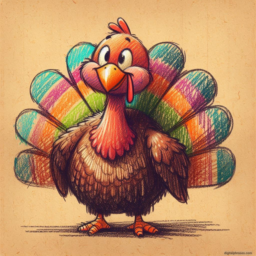 100 Turkey Drawing Ideas (Easy, Difficult, Cute, Funny and Cartoonish)