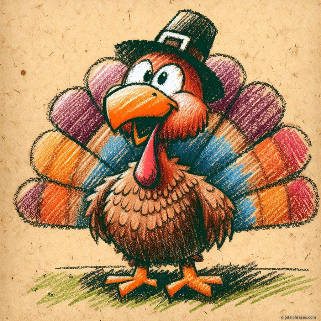 100 Turkey Drawing Ideas (Easy, Difficult, Cute, Funny and Cartoonish)