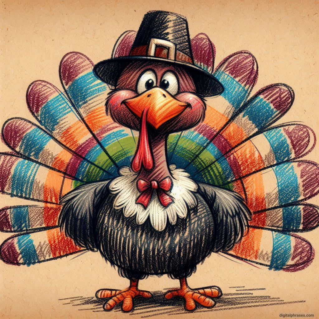 100 Turkey Drawing Ideas (Easy, Difficult, Cute, Funny and Cartoonish)