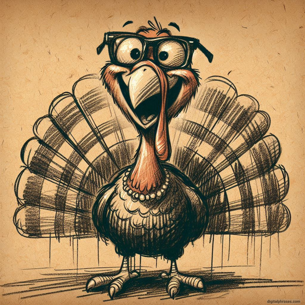 100 Turkey Drawing Ideas (Easy, Difficult, Cute, Funny and Cartoonish)